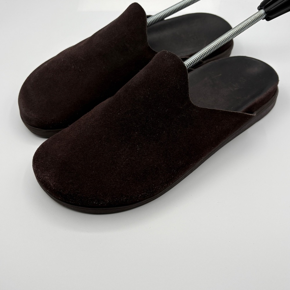 Walk London Clogs Mens Size 12 Brown Suede Mules Slip On Casual Minimalist